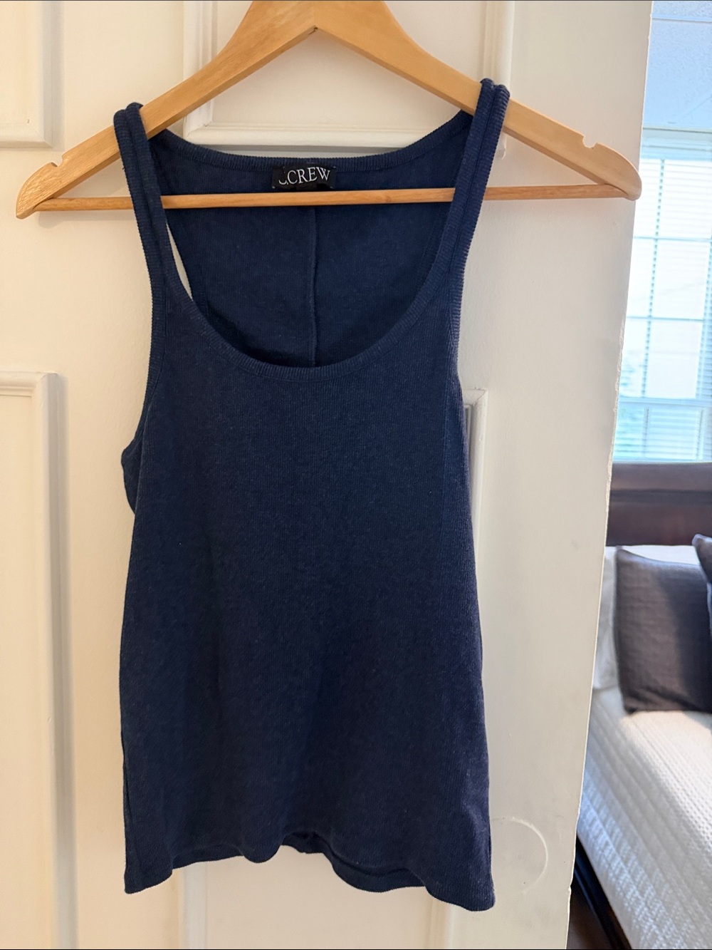 J. Crew Deep Navy Scoop Neck Tank Top